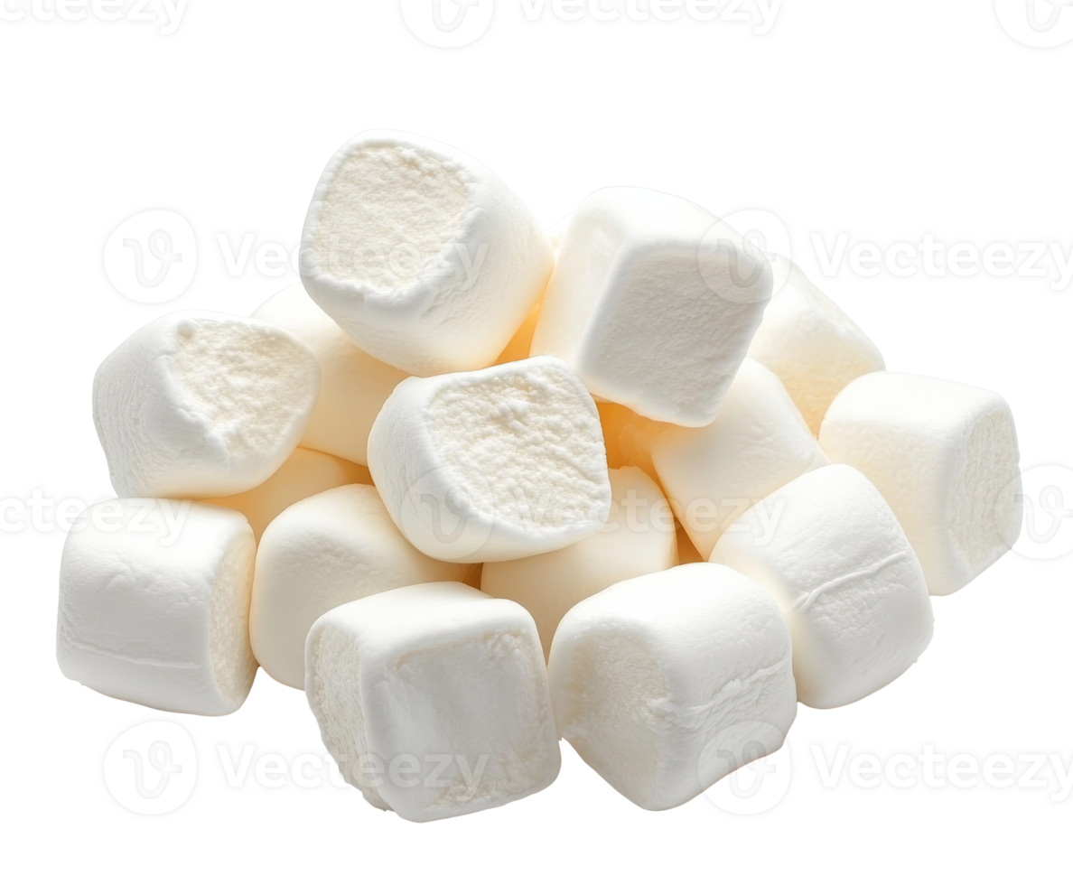 Marshmallows piled together for a sweet treat png