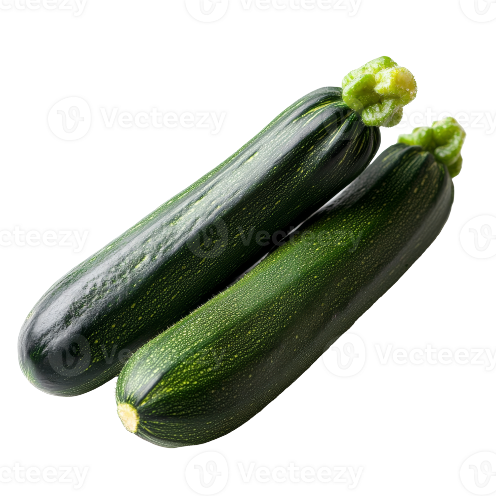 Frais Zucchini mis sur une blanc Contexte png