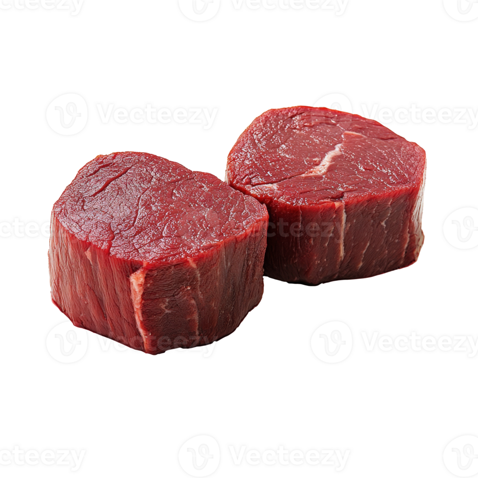 Fresh cuts of red meat ready for preparation png