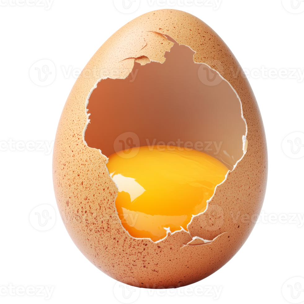 Intriguing egg with Africa shaped shell opening png
