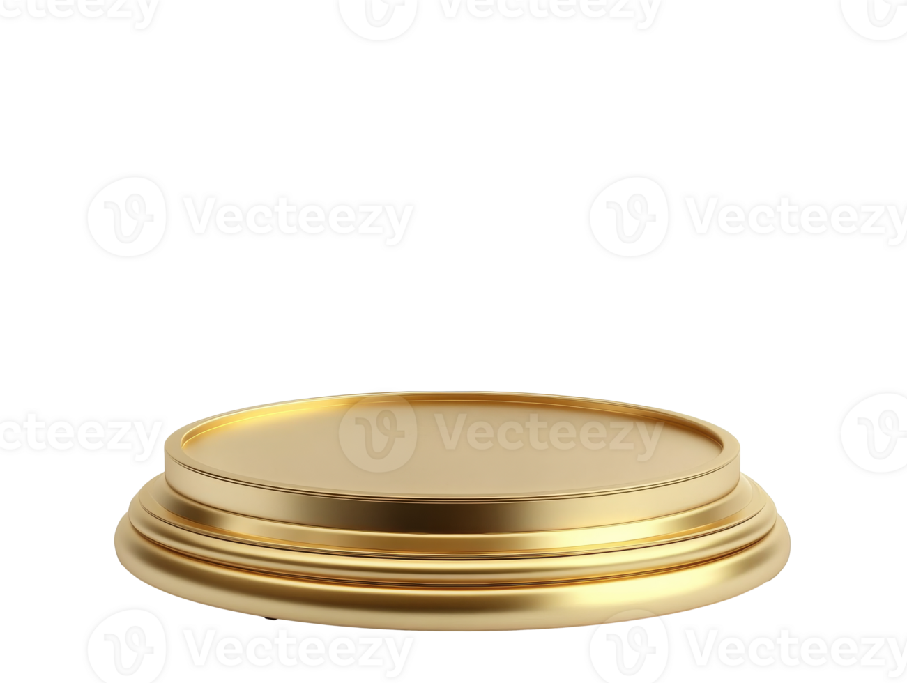 Golden display pedestal with smooth finish png