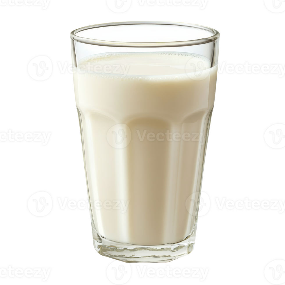 Fresh glass of milk on a table for breakfast png