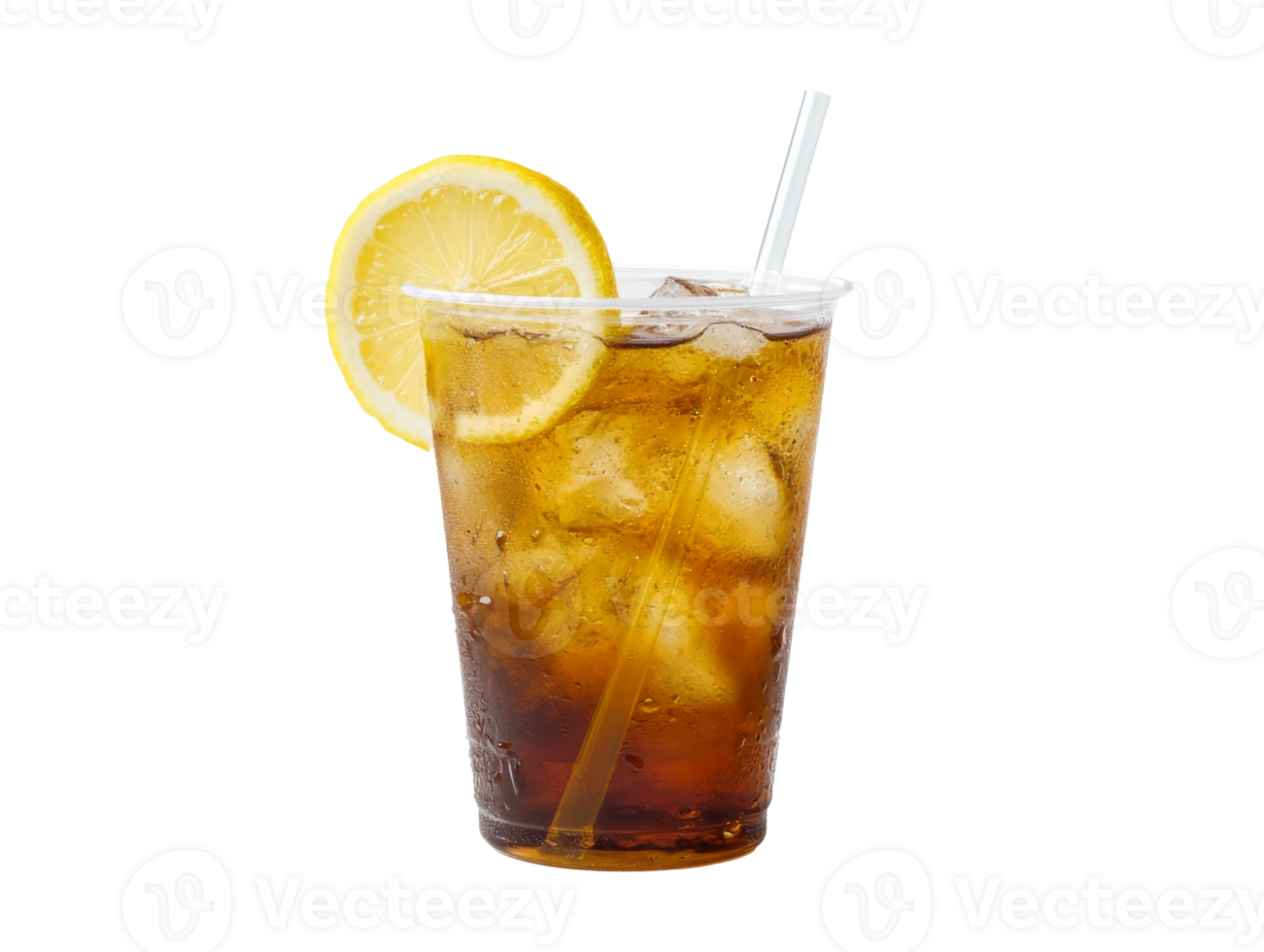 Iced lemon tea for summer refreshment png