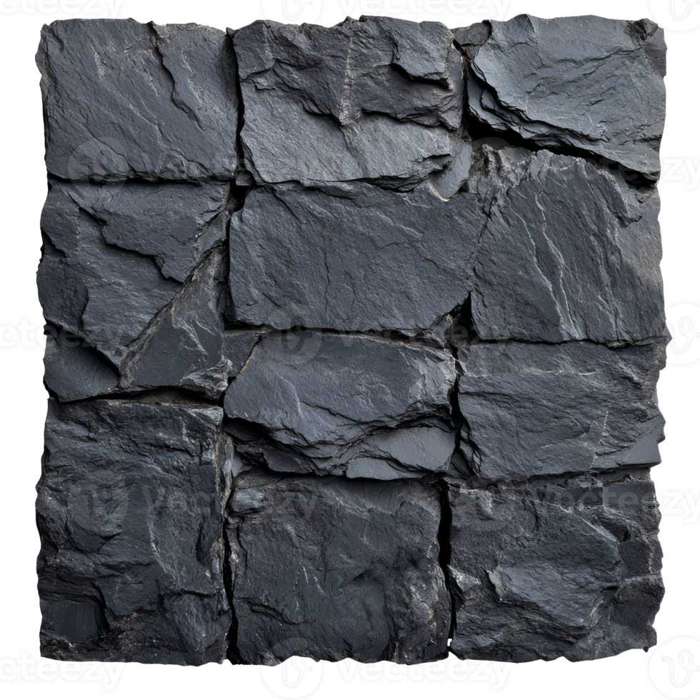 Dark slate stone ideal for construction png