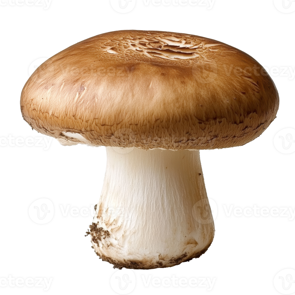 Common mushroom with a smooth cap and thick stem png