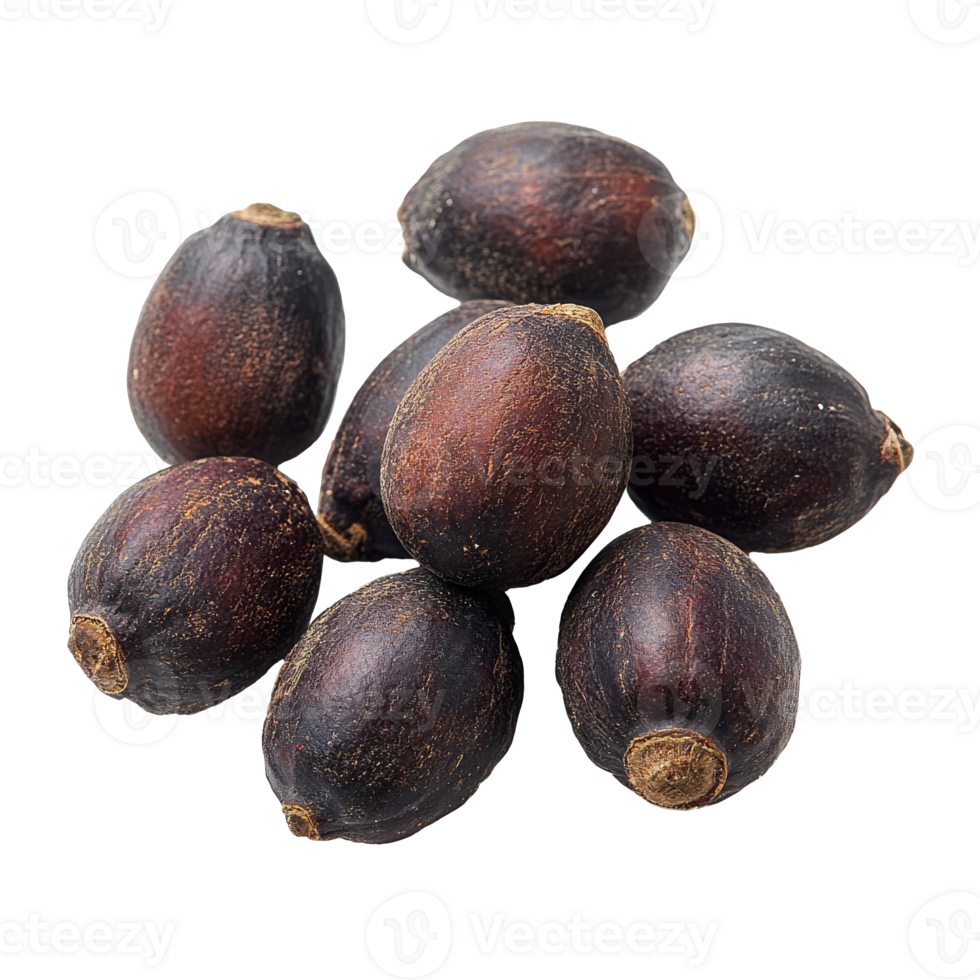Unique black seeds arranged on a white surface png