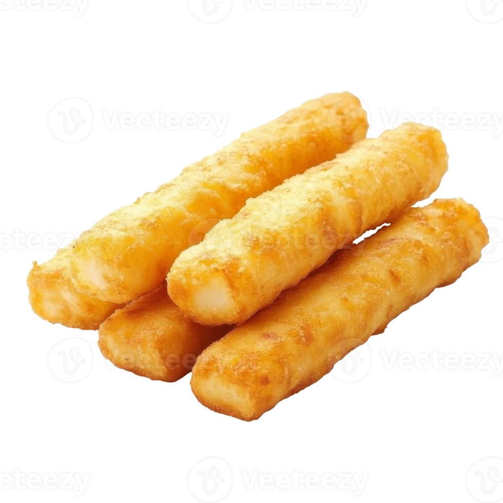 Crunchy cheese sticks on neutral bg png