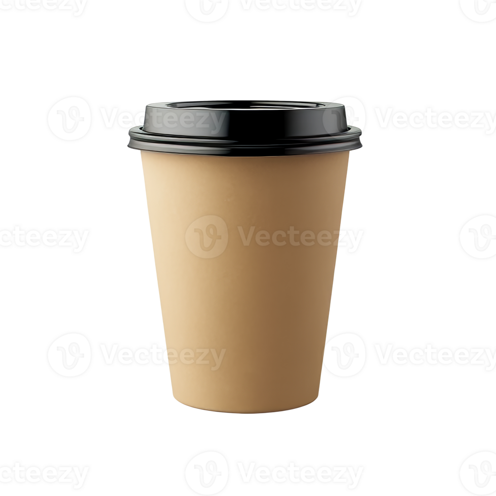 Coffee cup ready for morning beverage enjoyment png