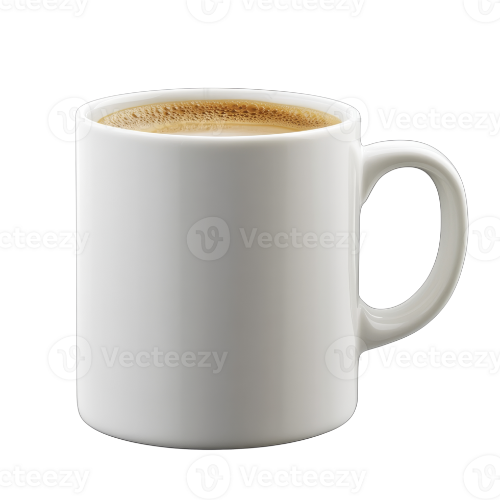 Warm cup of coffee on a smooth surface png