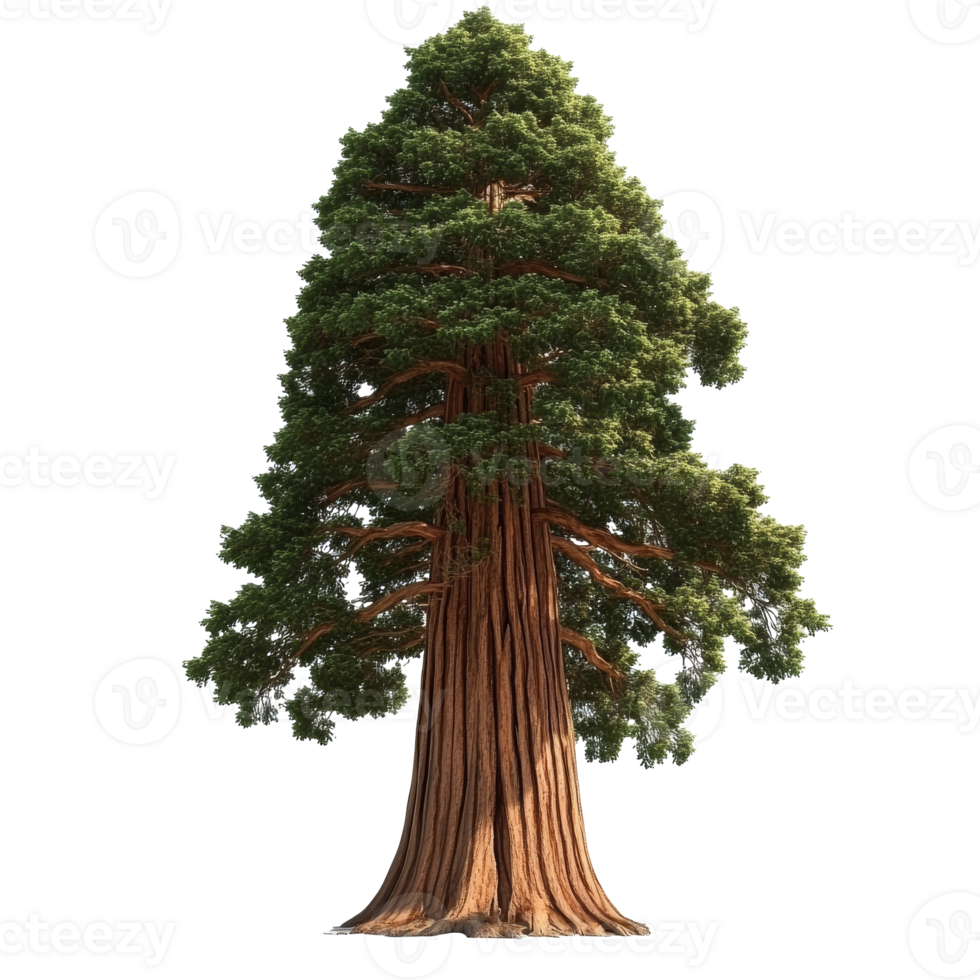 Majestic redwood tree standing tall in nature png