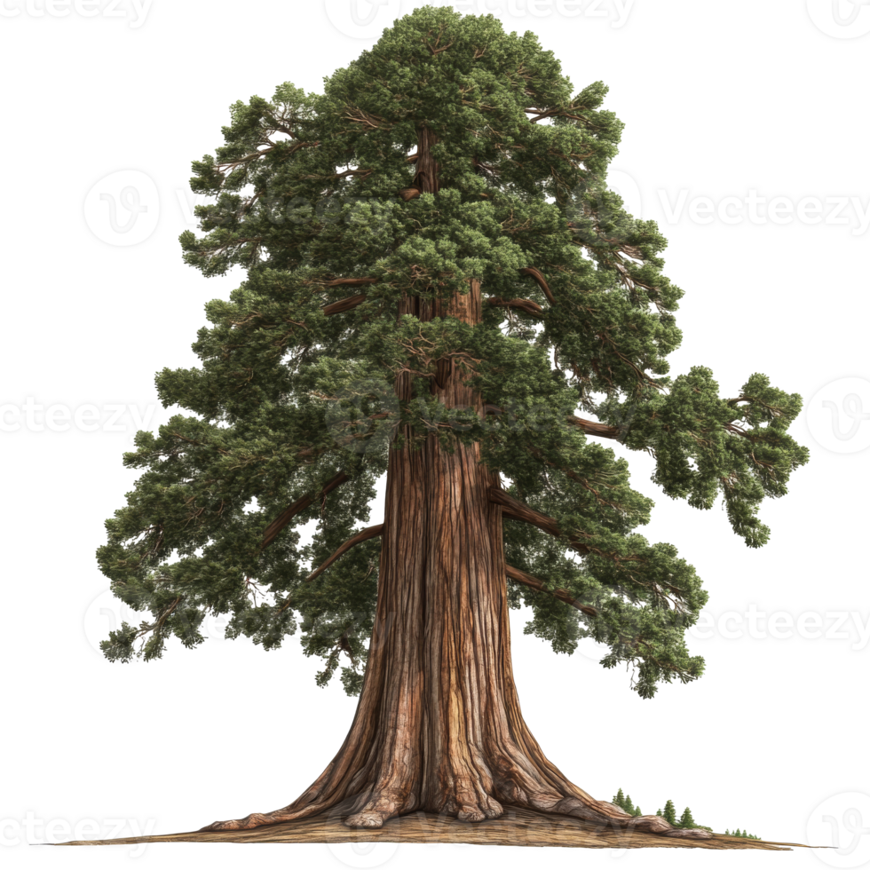 Majestic redwood tree stands tall in nature png