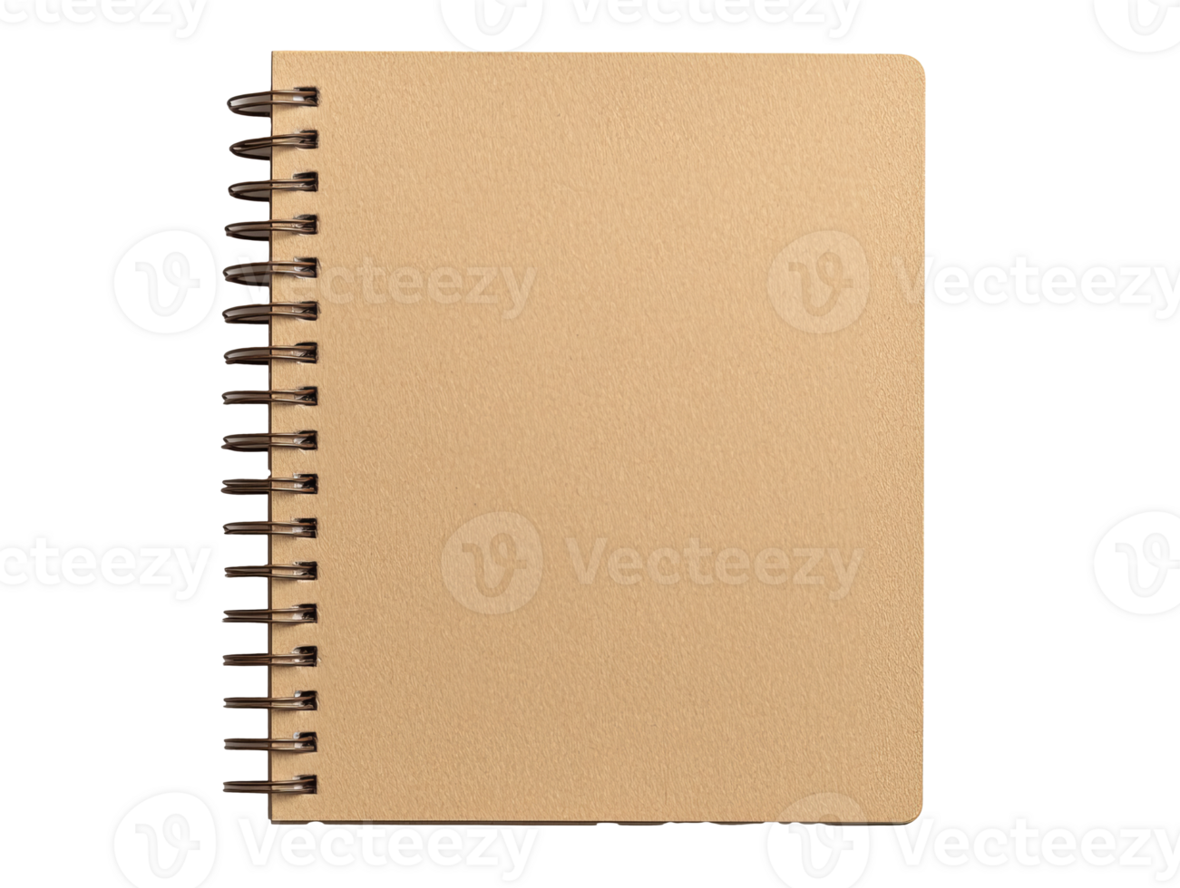 Simple spiral notebook on a neutral background png