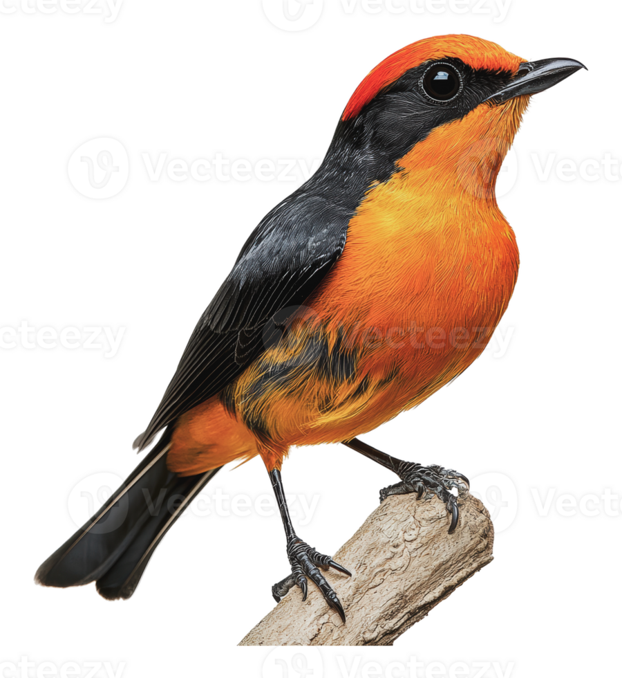 Colorful bird on a branch in nature png