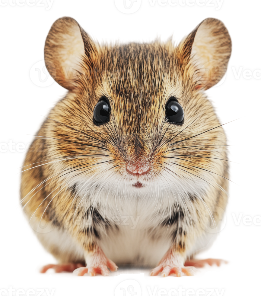 Small rodent standing on its hind legs indoors png