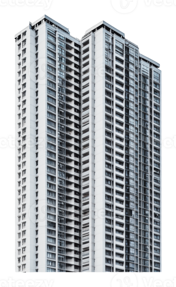 Tall modern apartment buildings in an urban area png