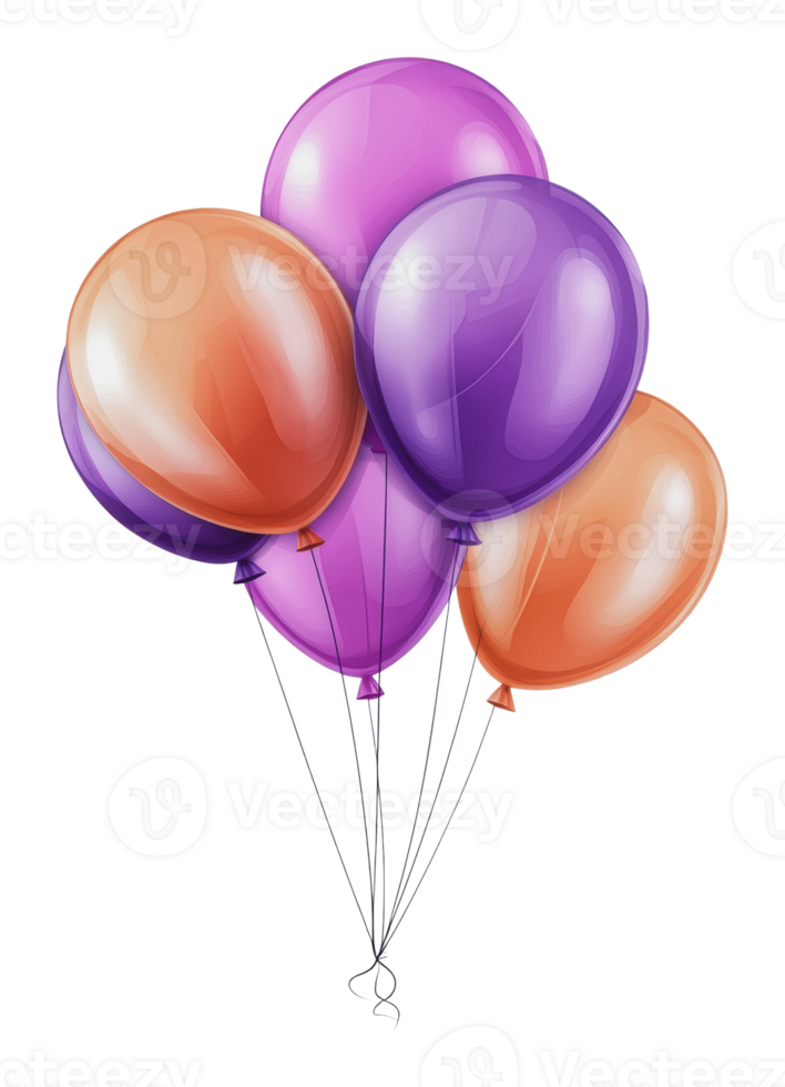 Balloons float in celebration png