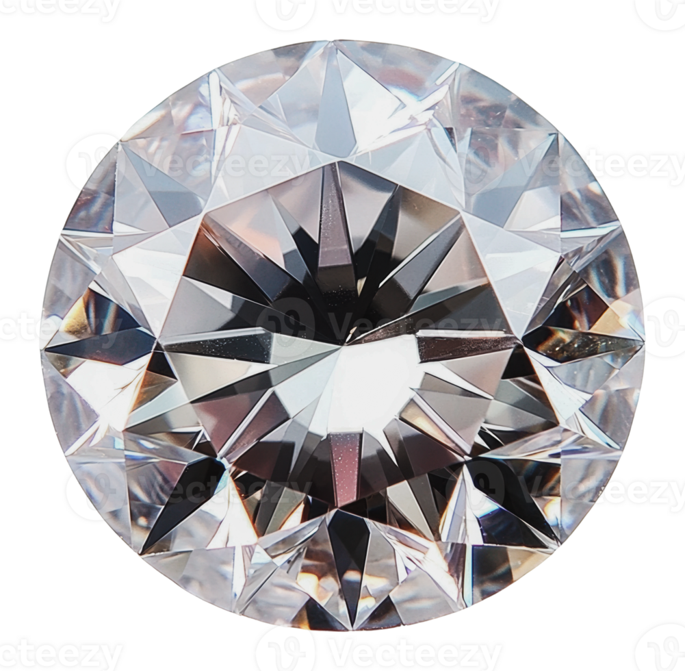 Round diamond sparkles on white png