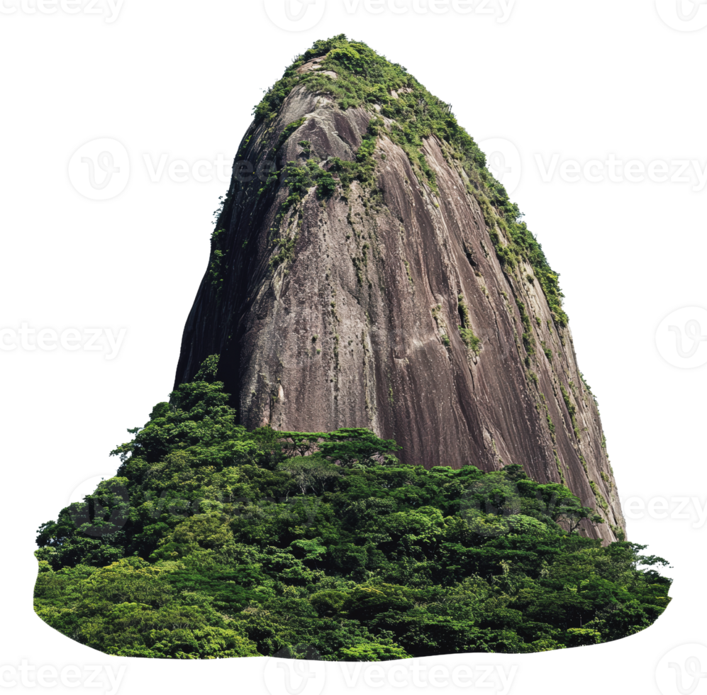 Stunning rocks amidst lush greenery png