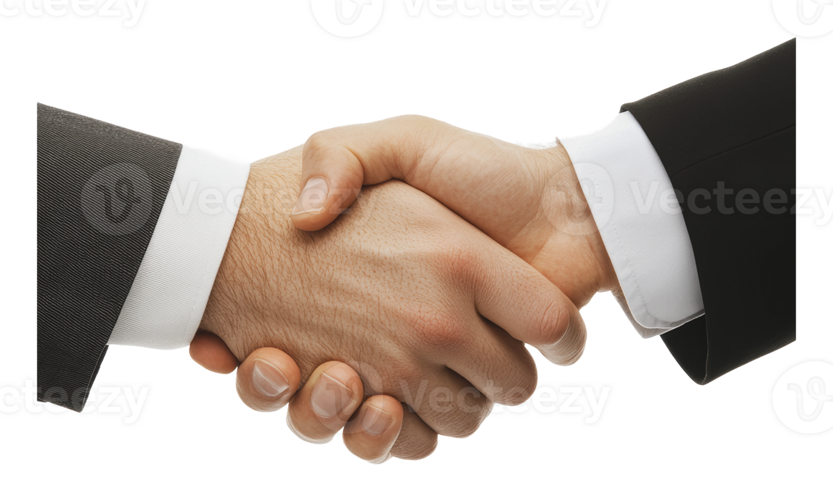 Partners shaking hands in formal setting png