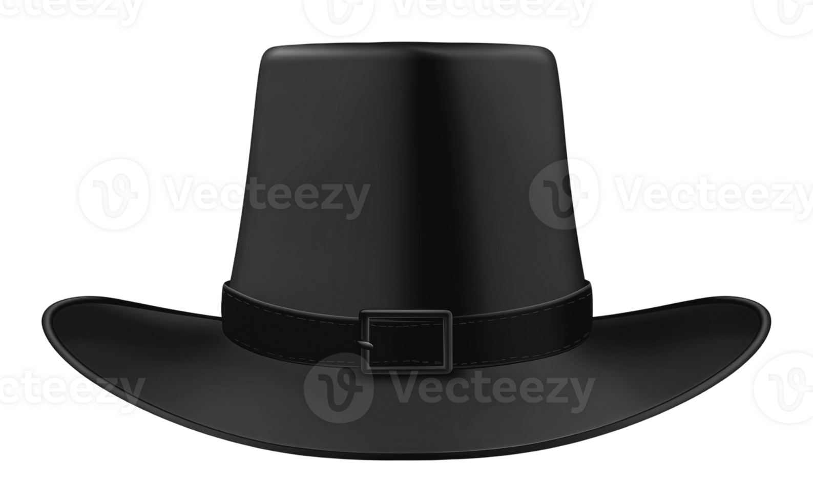 Black cowboy hat on a white background png