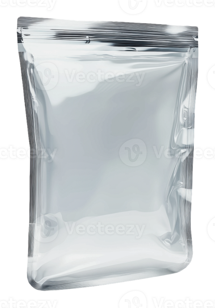 Clear packaging pouch ready for product display png