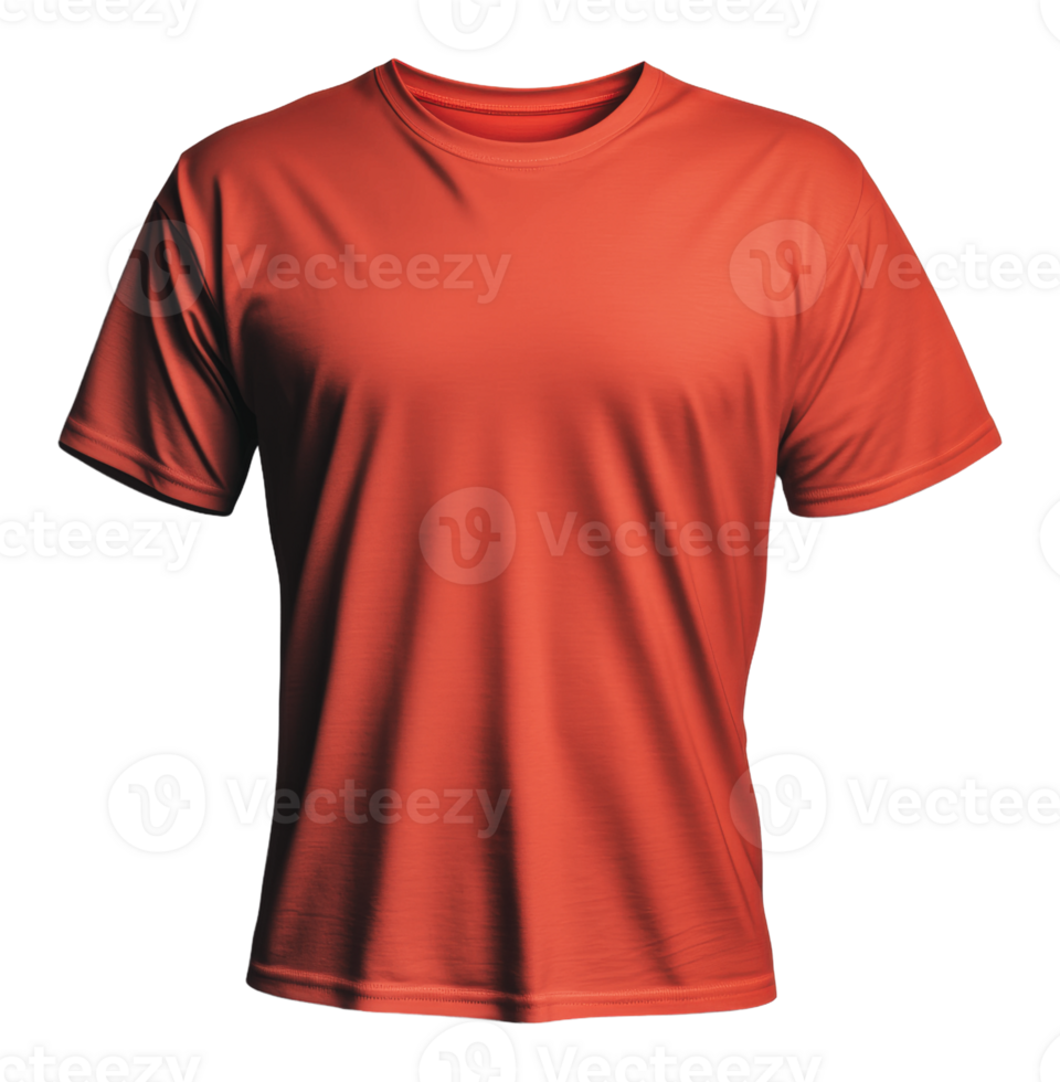 Red t-shirt on a simple background png