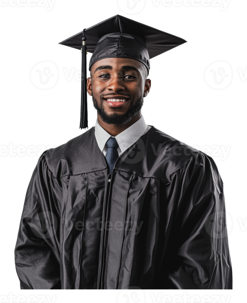Young man's graduation celebration png