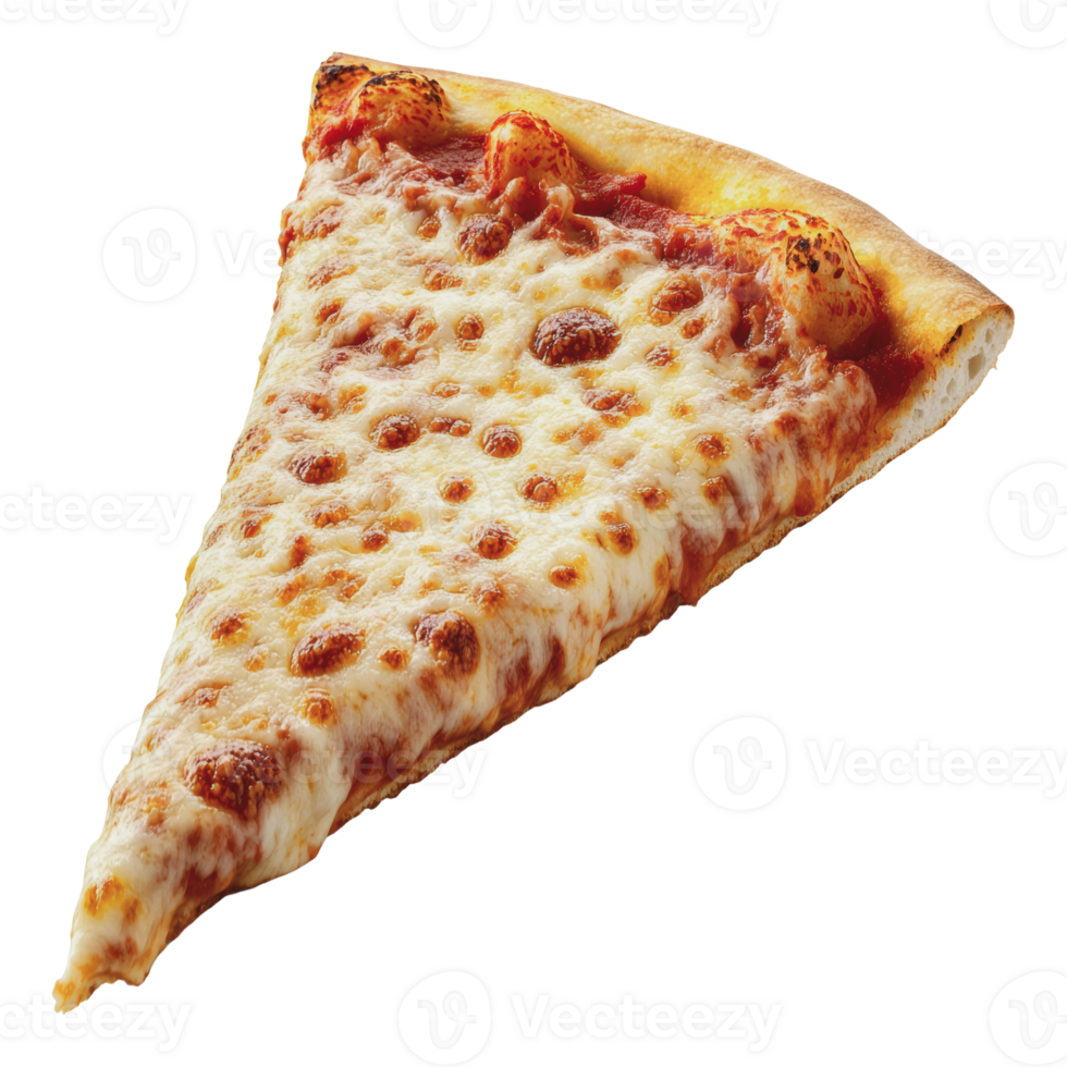 Delicious cheese pizza slice served hot and fresh png