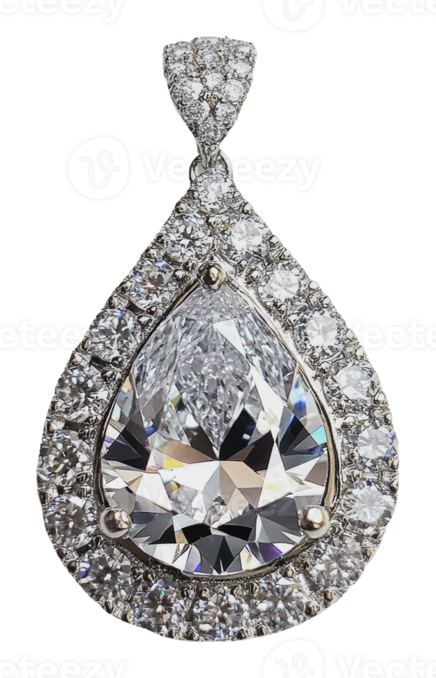 Elegant diamond pendant with exquisite shine png