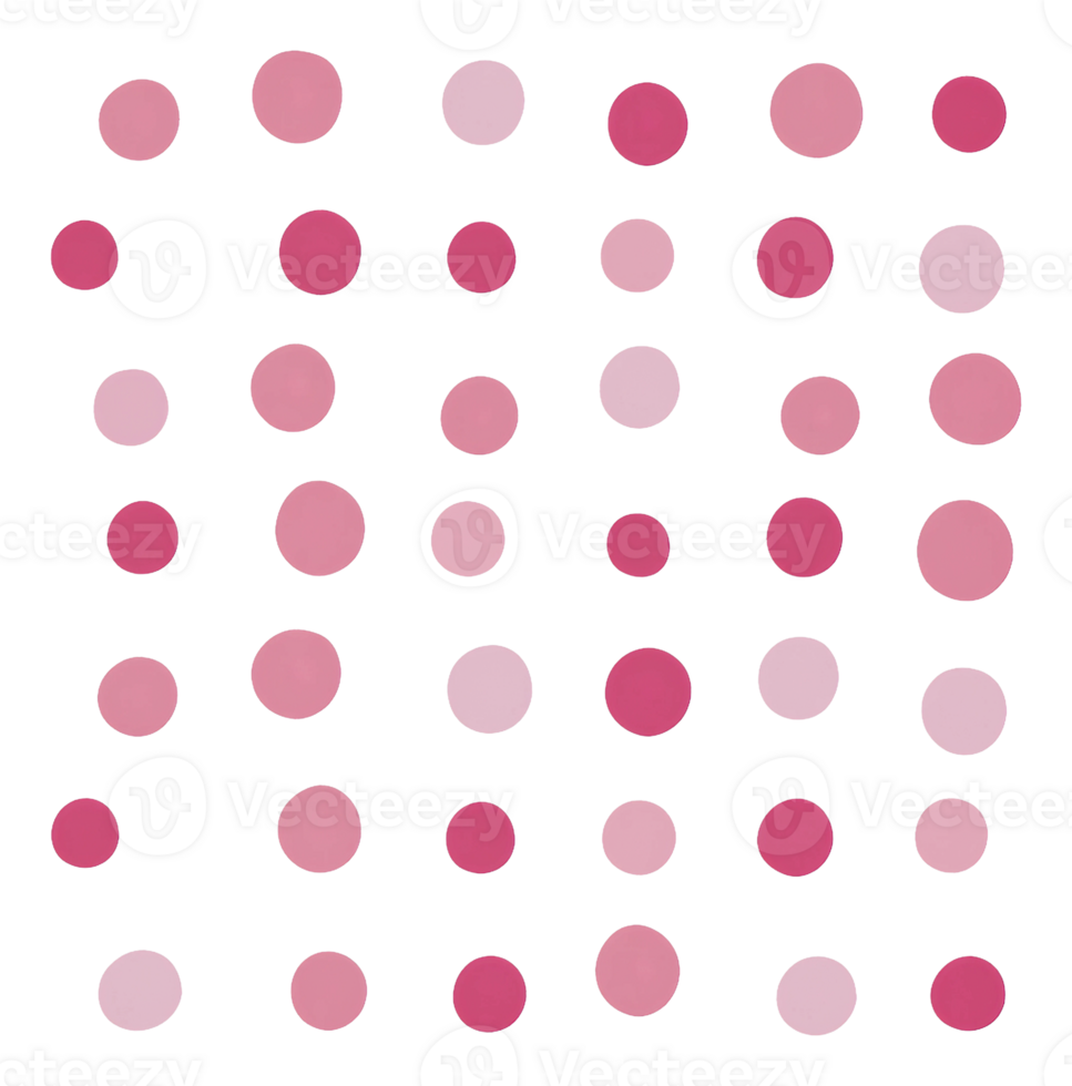 Colorful circular pattern with pink and red dots png