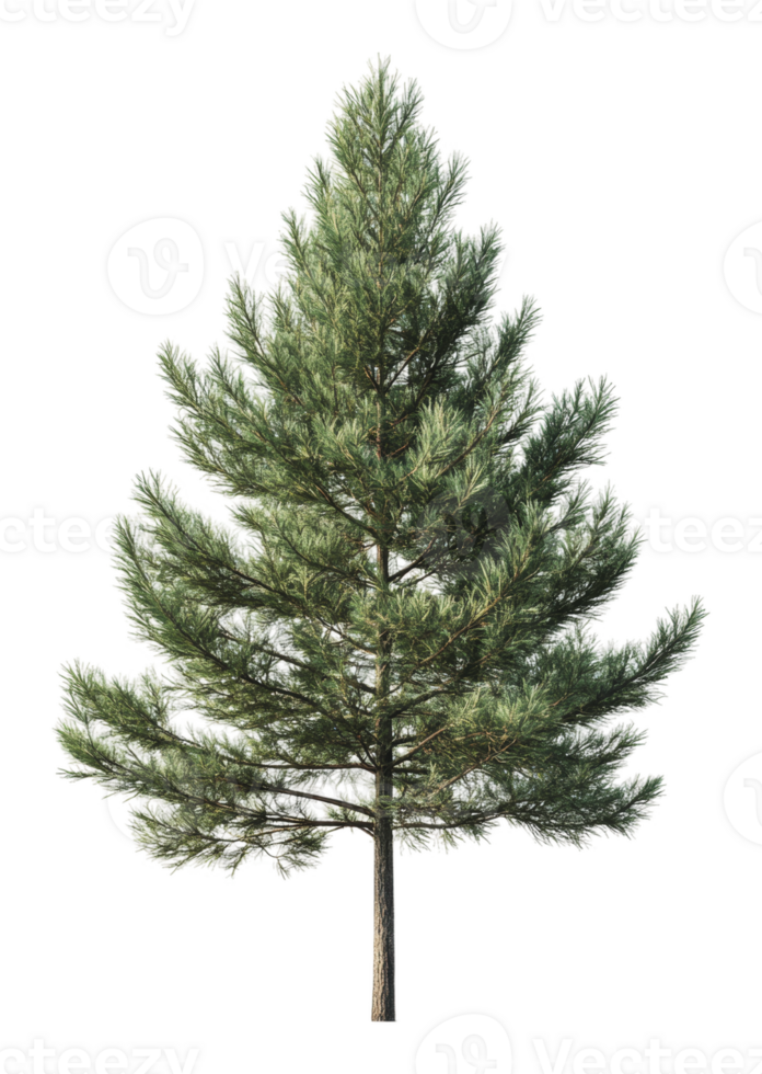 Lush evergreen tree for landscaping png