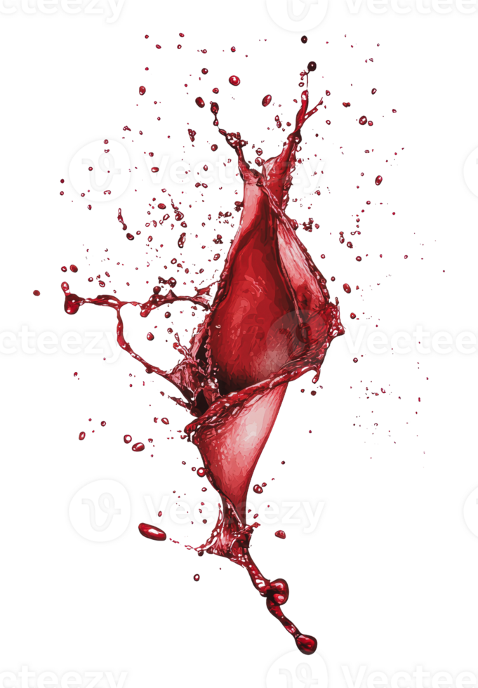 Red liquid on white backdrop png