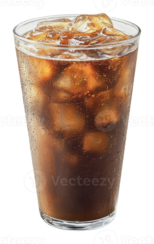 Refreshing cold drink served over ice in summer png