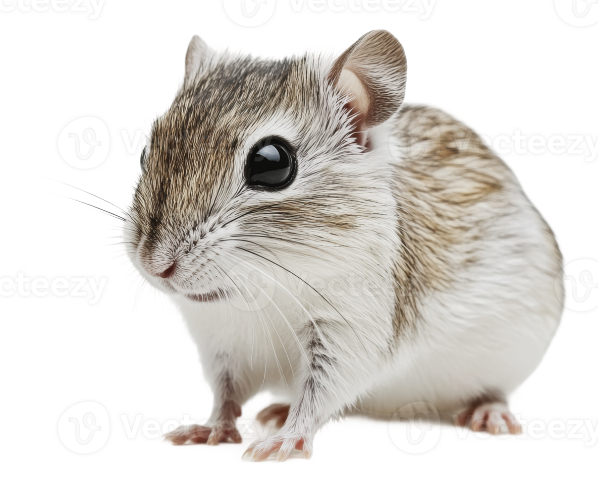 Rodent with striking eyes on white surface png