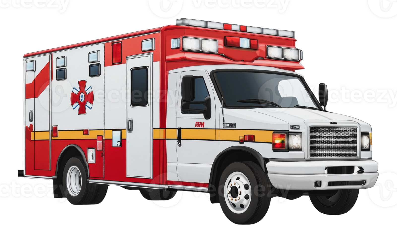 Emergency vehicle ready to assist png
