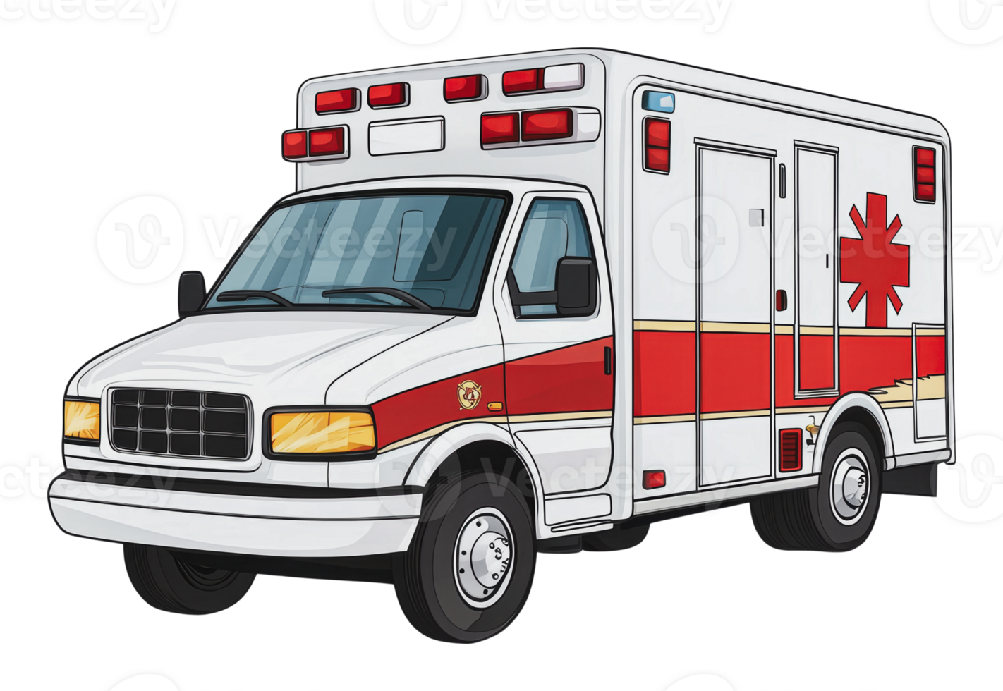 Daytime emergency vehicle prepared png