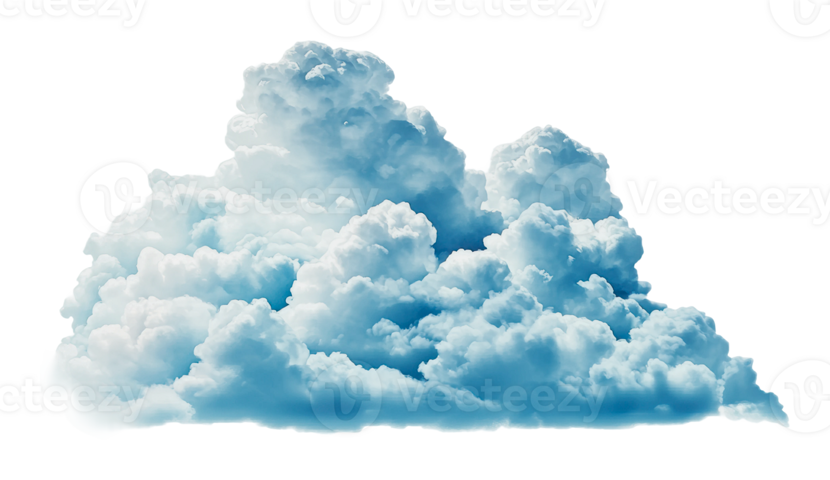 Soft fluffy clouds fill the bright sky png