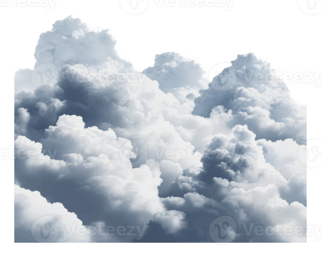 Soft gray clouds fill the sky on a cloudy day png
