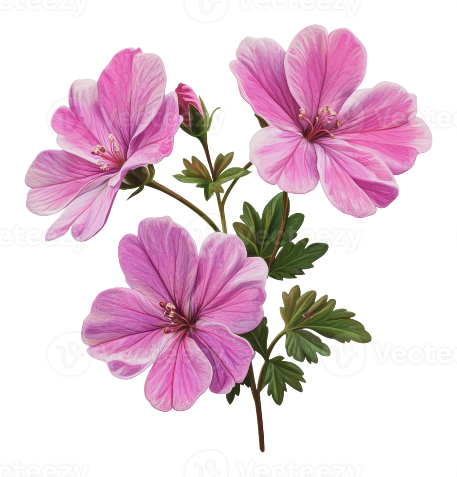 Beautiful pink flowers blooming in spring garden png