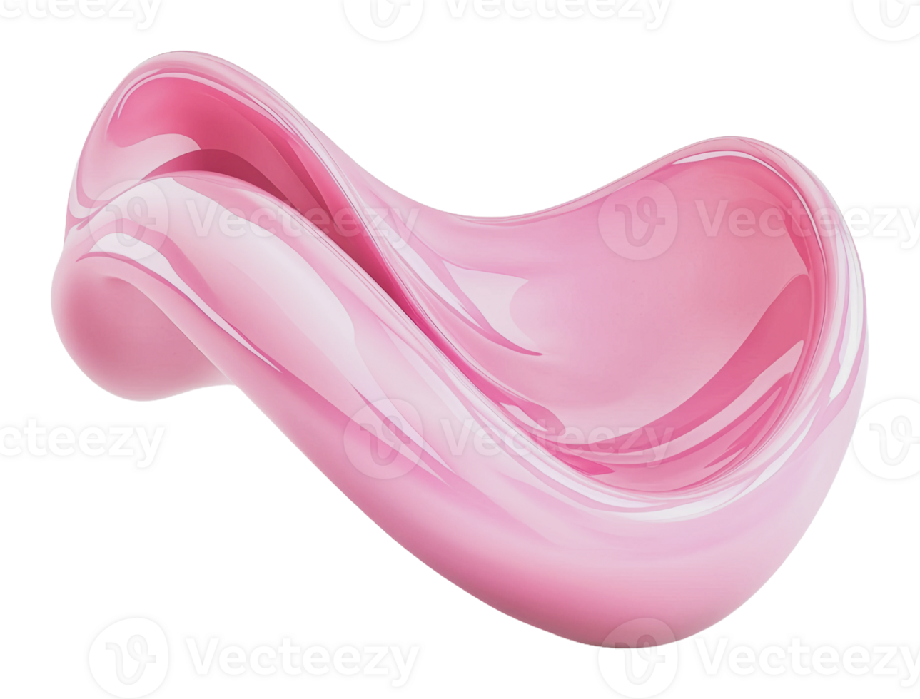 Elegant pink abstract display sculpture png