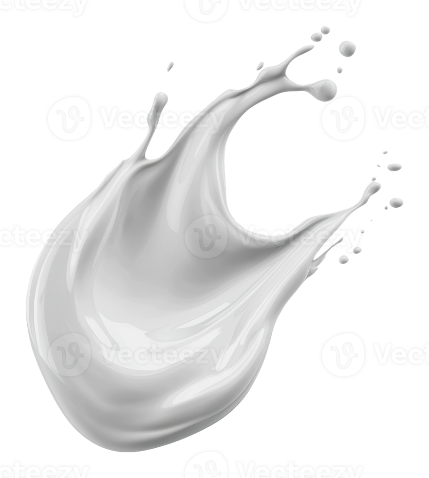 White liquid splattered on smooth surface png
