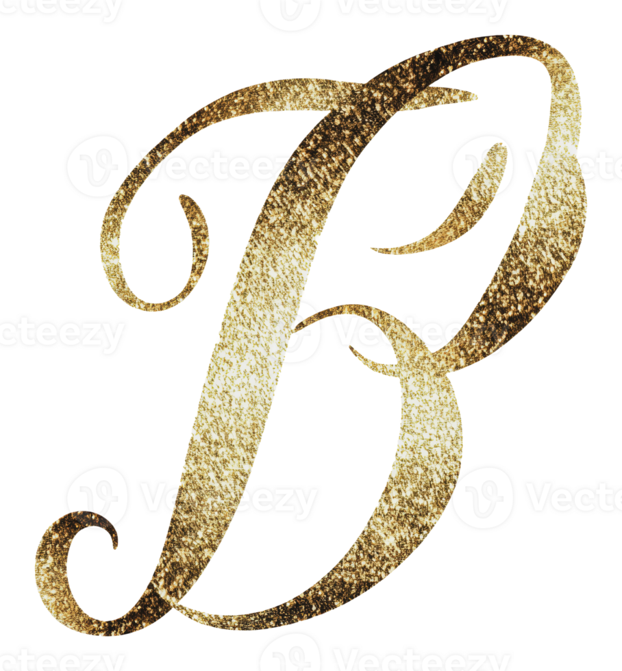 Elegant golden letter P design for decoration png