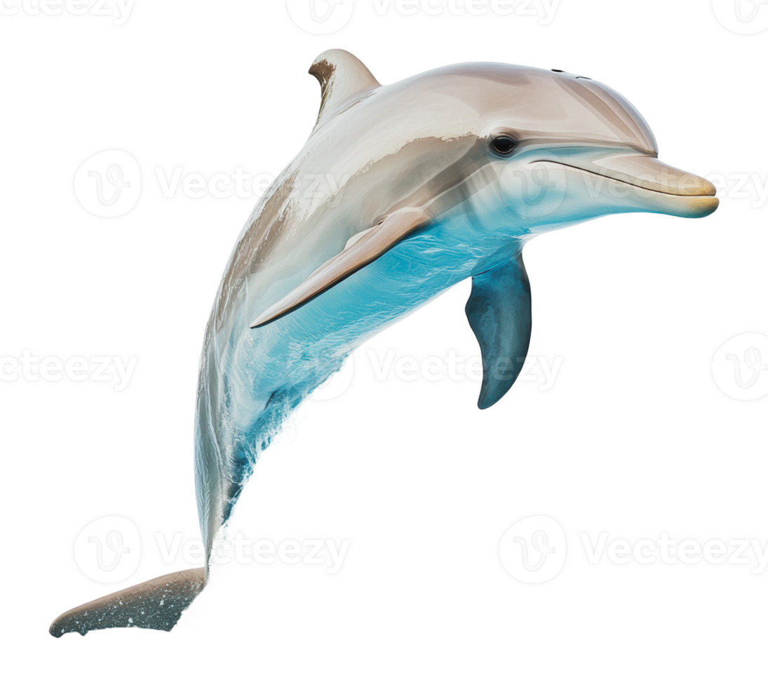 Dolphin leaps gracefully above the ocean surface png