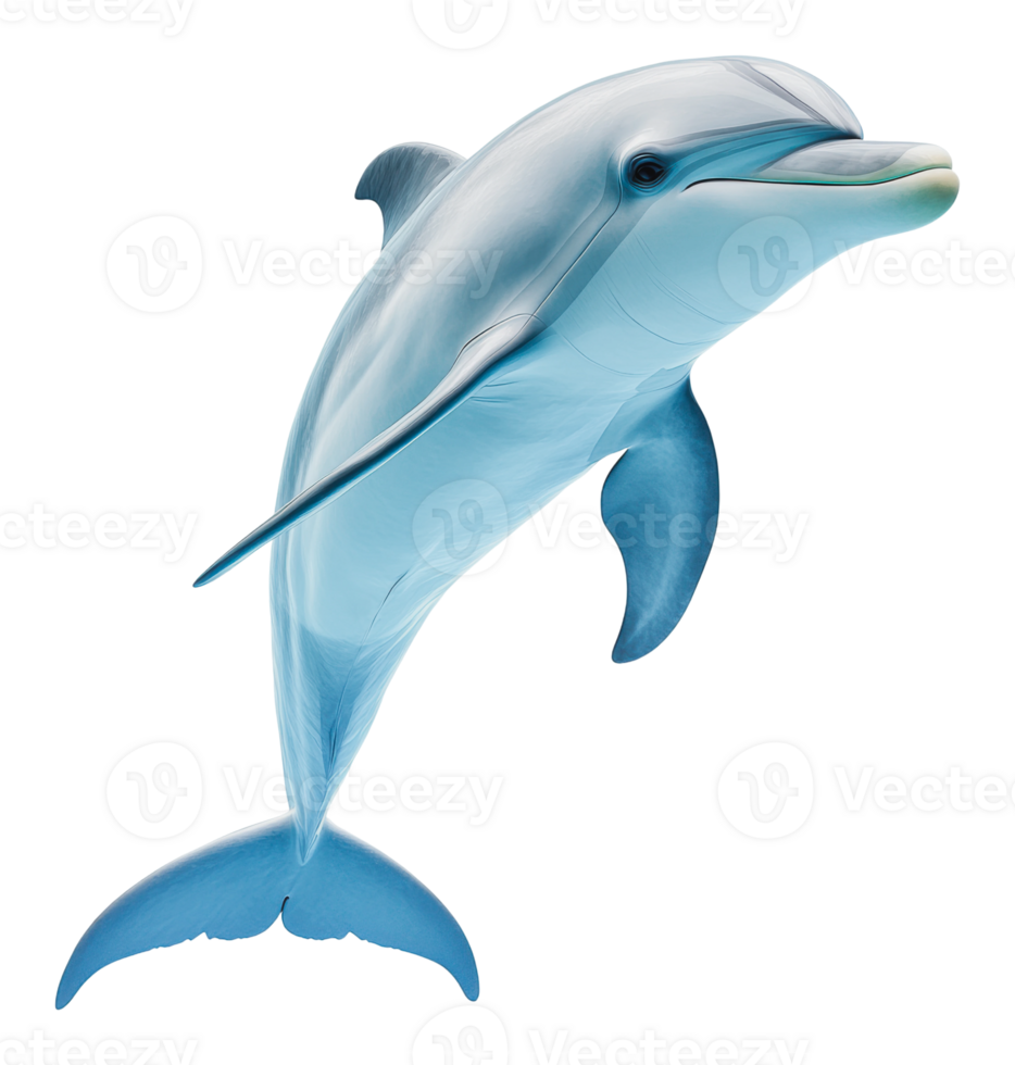 Dolphin performing a playful jump in the ocean png