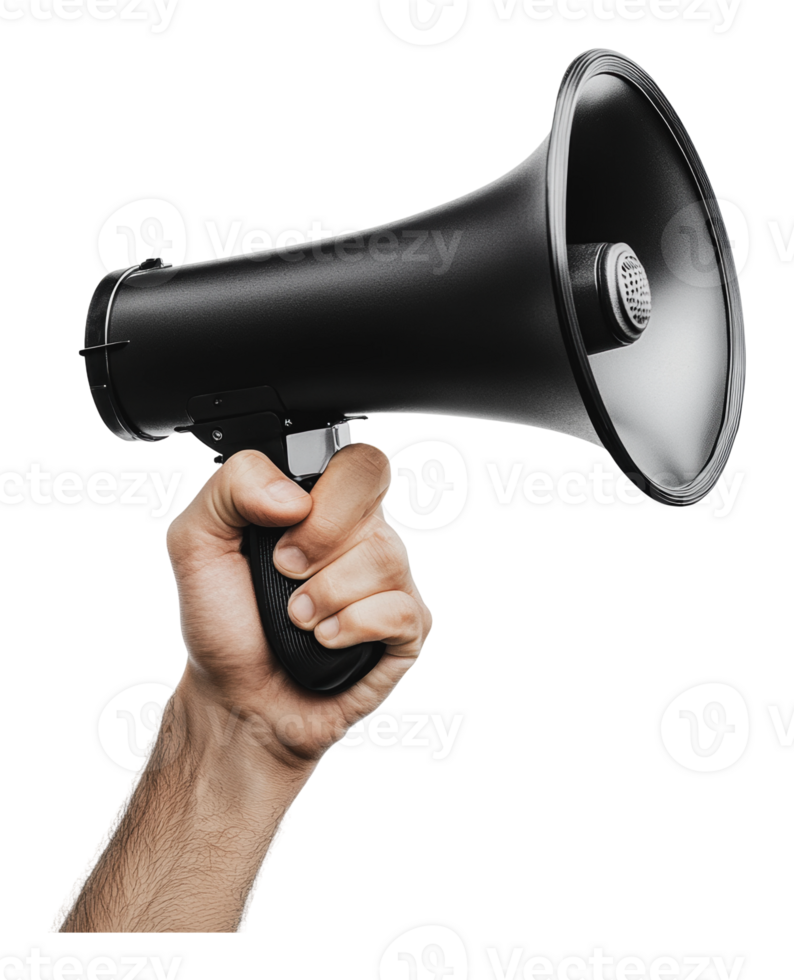 Handheld megaphone used for announcements png