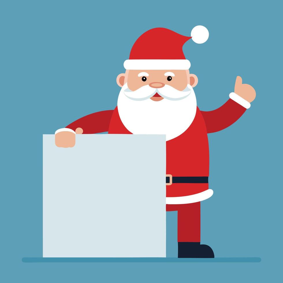 Santa Claus Showing OK vector