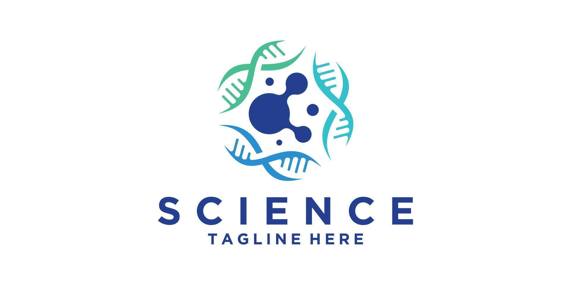 logo design science, experiment, genetics, lab, molecule, spiral, logo design , symbol, icon, idea, creative. vector
