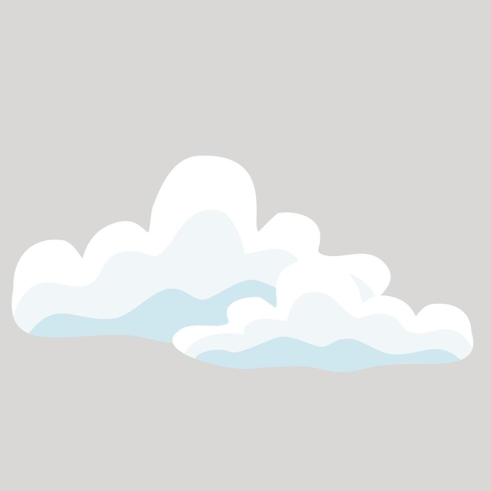 Cute cloud illustration vector