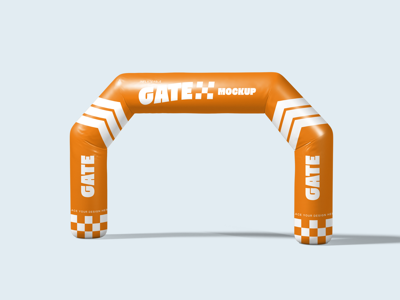 Realistic Inflatable Arch Gate Mockup 3D Render psd