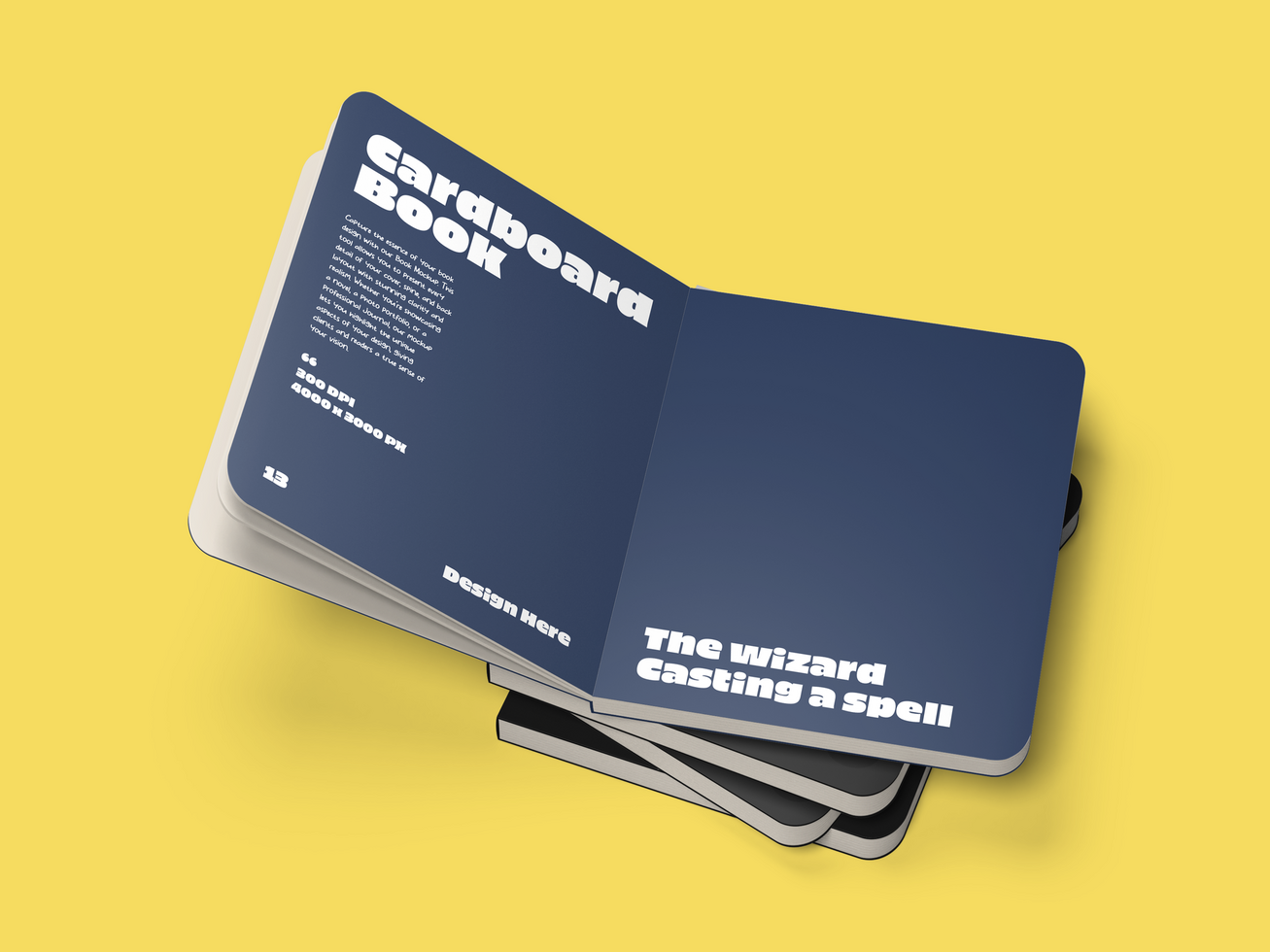 Board Book Mockup psd